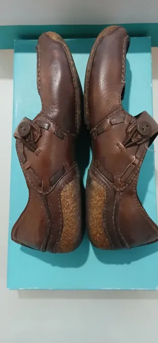 Zapatos de piel Clarks mujer