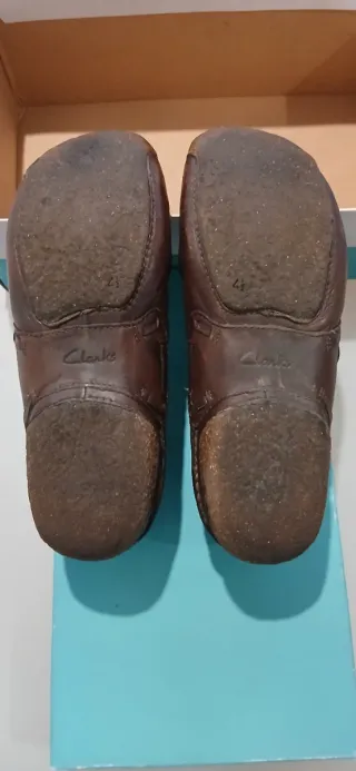 Zapatos de piel Clarks mujer