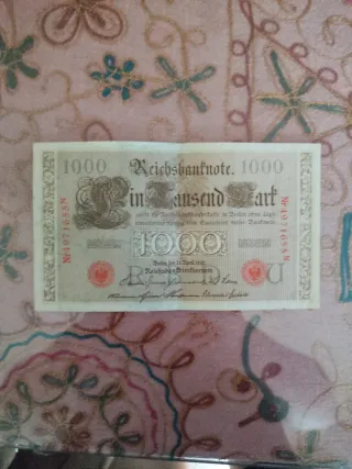 Billetes antiguos alemanes (50 Millones, 20, 50)