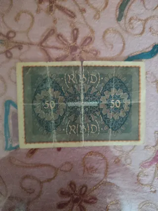 Billetes antiguos alemanes (50 Millones, 20, 50)