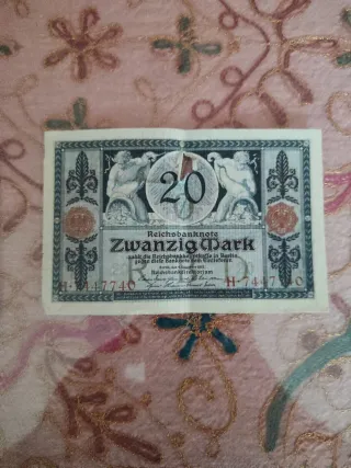 Billetes antiguos alemanes (50 Millones, 20, 50)