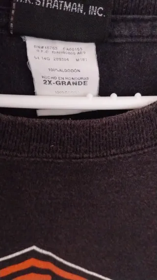 Camiseta Harley-Davidson Negra Desgastada