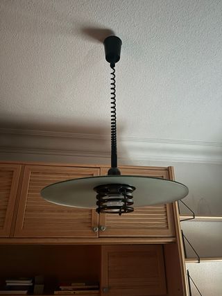 Lámpara redonda Techo Metal y Cristal