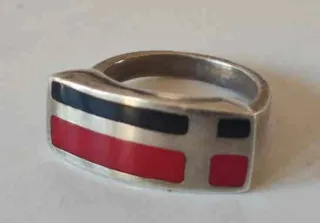 Anillos Plata Ley Diseño Moderno