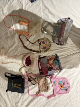 Lote 8 bolsos infantiles