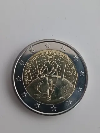 🇫🇷Moneda 2€ Francia Rugby 2023 Conmemorativa