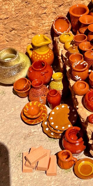 Taller del alfarero para Belén con Luz