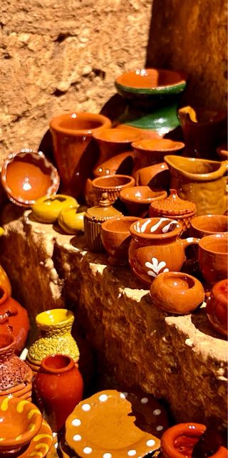 Taller del alfarero para Belén con Luz