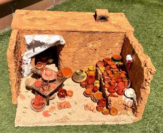 Taller del alfarero para Belén con Luz