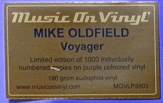 Mike Oldfield Voyager Vinilo Morado