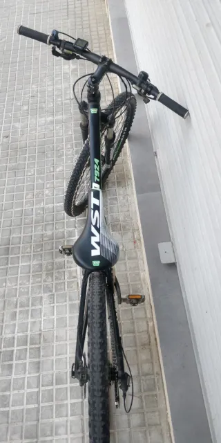 Bicicleta MTB WST Poison Negra-Verde