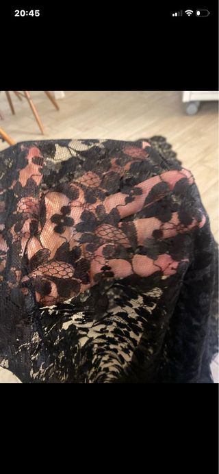 Pizzo nero lungo 2m, largo 90cm