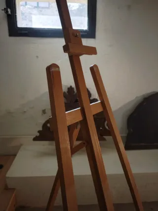 Caballete de pintor de madera