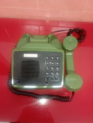 Teléfono Amper Vintage Verde Años 80
