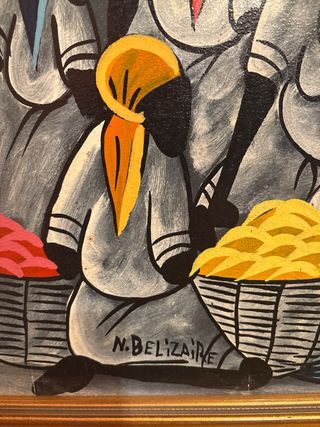 Cuadro Haitiano Original N.Belizaire