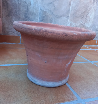 Lote de 5 Maceteros de Cerámica y Terracota