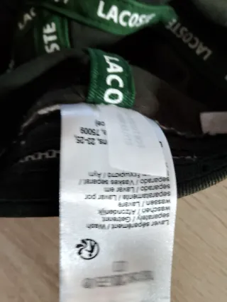 Gorra Lacoste verde oscura cocodrilo