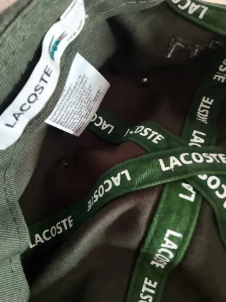 Gorra Lacoste verde oscura cocodrilo