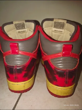 Nike Dunk Hi 1985 Grigio Rosso Tg 38.5