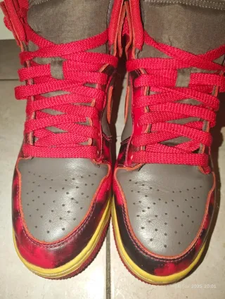 Nike Dunk Hi 1985 Grigio Rosso Tg 38.5