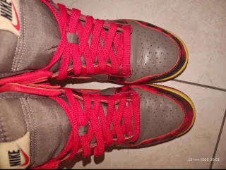 Nike Dunk Hi 1985 Grigio Rosso Tg 38.5