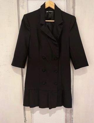 Vestido blazer negro Zara