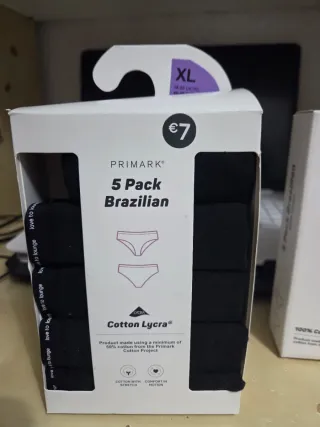 15 Bragas Brazilian Primark XL Nuevas 3 Packs