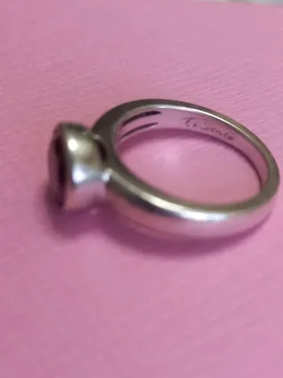 Anello Argento 925 Ti Sento Nero