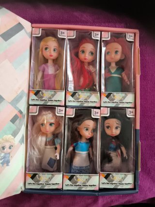 Maletín 6 Princesas Disney 6 MUÑECAS
