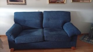 Sofá 3 plazas azul marino