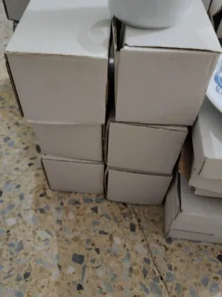 Juego de tazas porcelana Santa clara