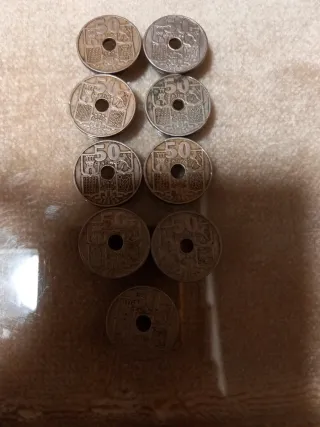 Monedas 50 céntimos España 1949