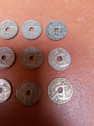 Monedas 50 céntimos España 1949
