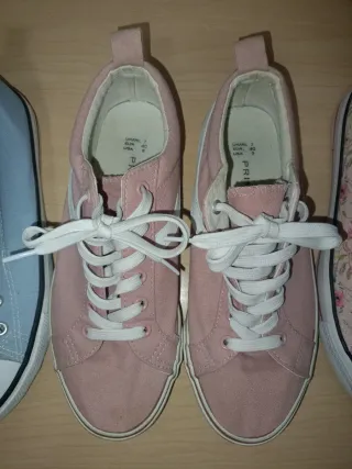 4 Pares Zapatillas Estilo Converse