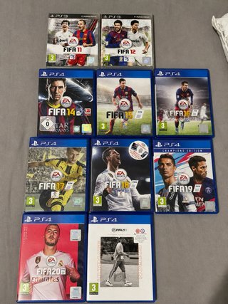 Lote Videojuegos FIFA PS3 y PS4