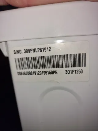 Placa Control inferior lavadora LG Drive 8Kg