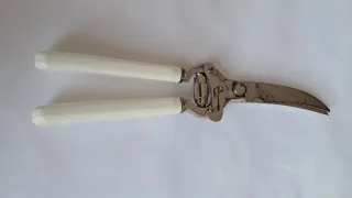 Tijeras de ave vintage metal y plástico