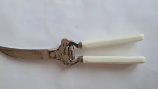 Tijeras de ave vintage metal y plástico