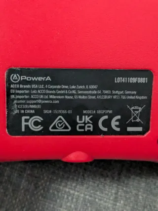 Control Xbox Series X|S PDP Rojo 9F0801