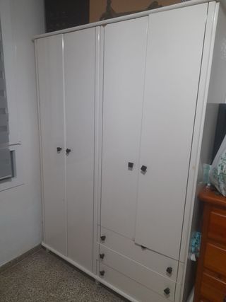 Armario 4 puertas blanco