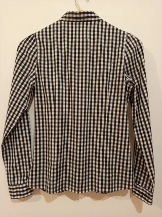 Camisa Pepe Jeans cuadros blanco y negro, Talla 16