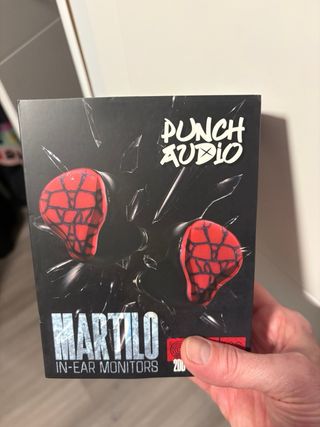 IEM Punch Audio Martilo Negro/Rojo