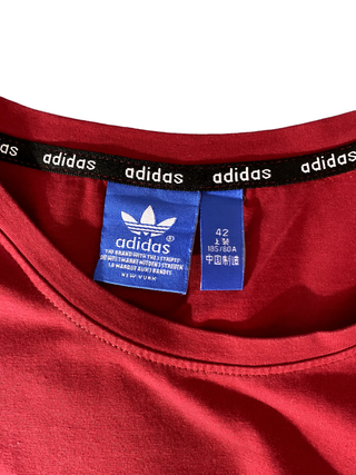 Camiseta Adidas Originals Roja Trefoil Talla L