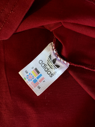 Camiseta Adidas Originals Roja Trefoil Talla L