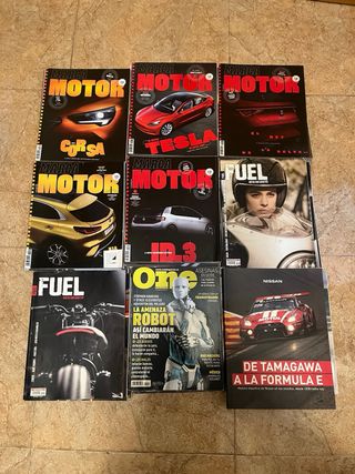 Revistas marca motor, fuel, nissan, one magazine