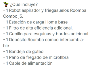 Roomba Combo j5 - Robot aspirador