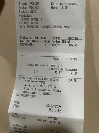 Perfume Jean Paul Gaultier  Divine elixir 100ml