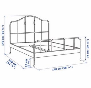 Estructura Cama Ikea Negra