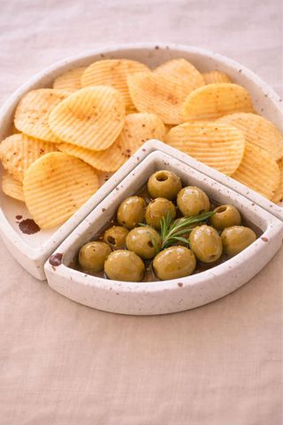 Conjunto cuencos cerámica beige y marrón