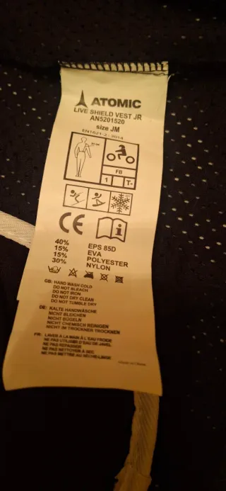 Chaleco protección espalda niño Atomic